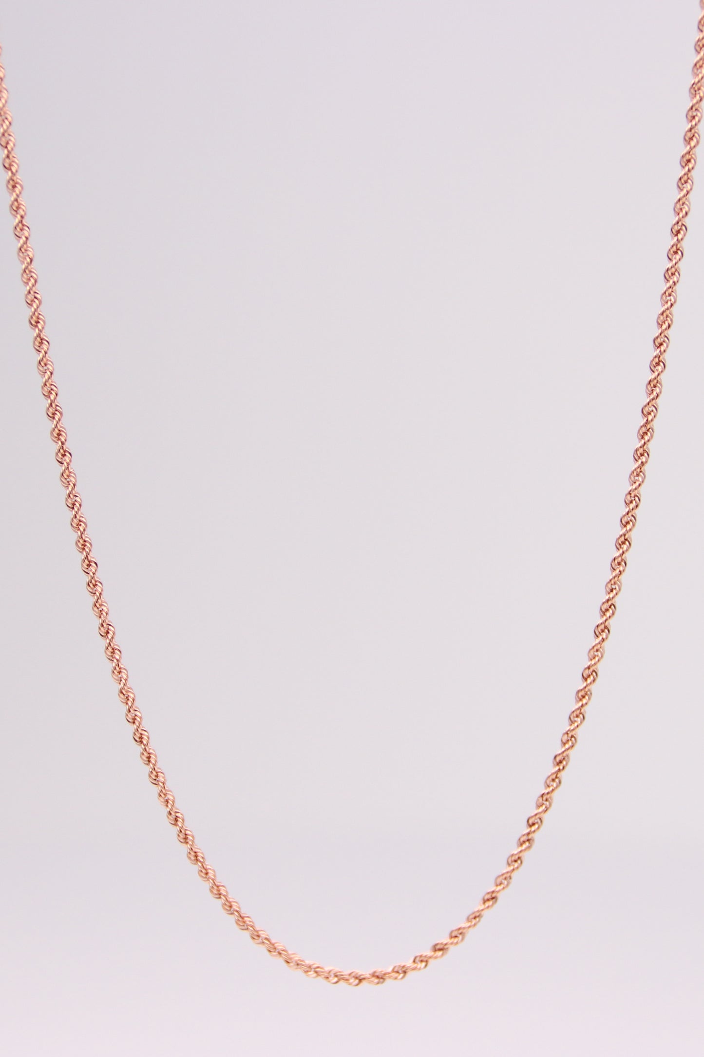 Rose Gold Rope Necklace