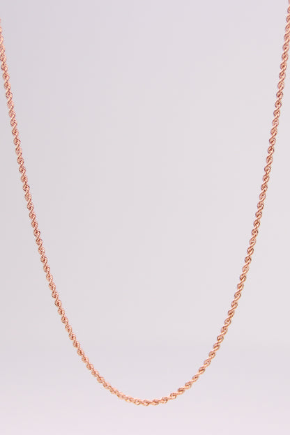 Rose Gold Rope Necklace