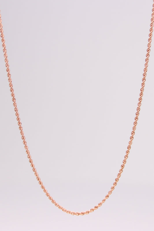 Rose Gold Rope Necklace