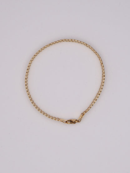 14k Double Curb Bracelet
