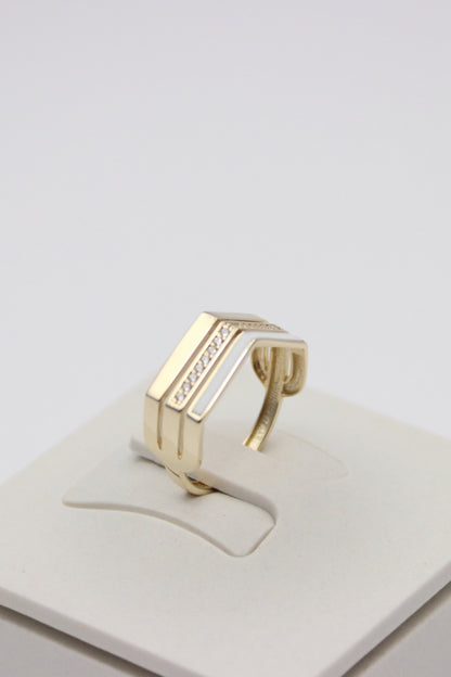 Triple Line Ring
