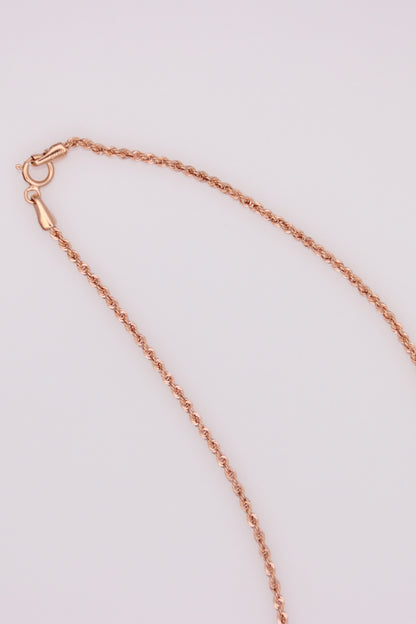 Rose Gold Rope Necklace