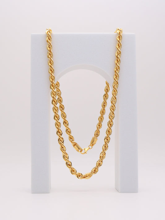14k Gold Rope Chain 5.5mm