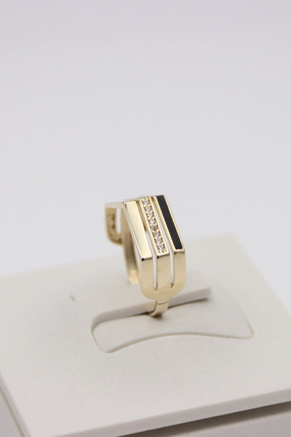 Triple Line Ring