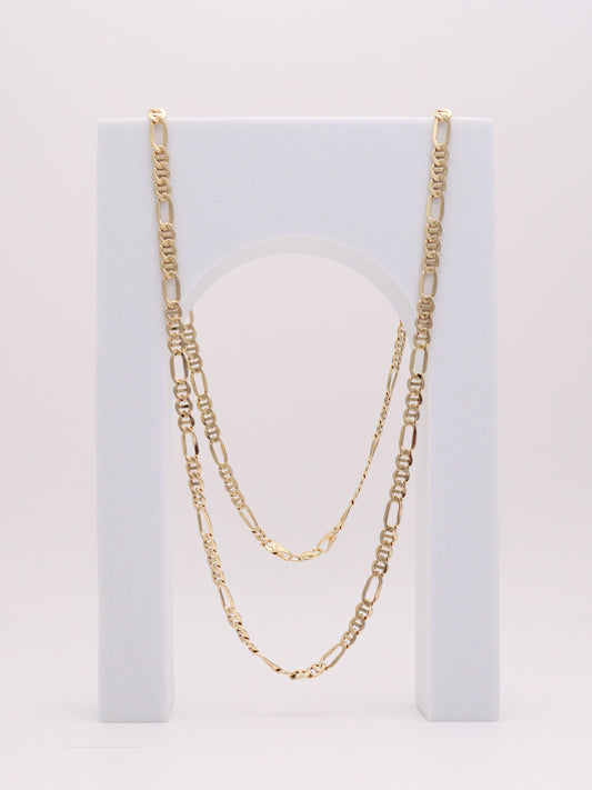 14k Gold Figaro Chain 23.5in