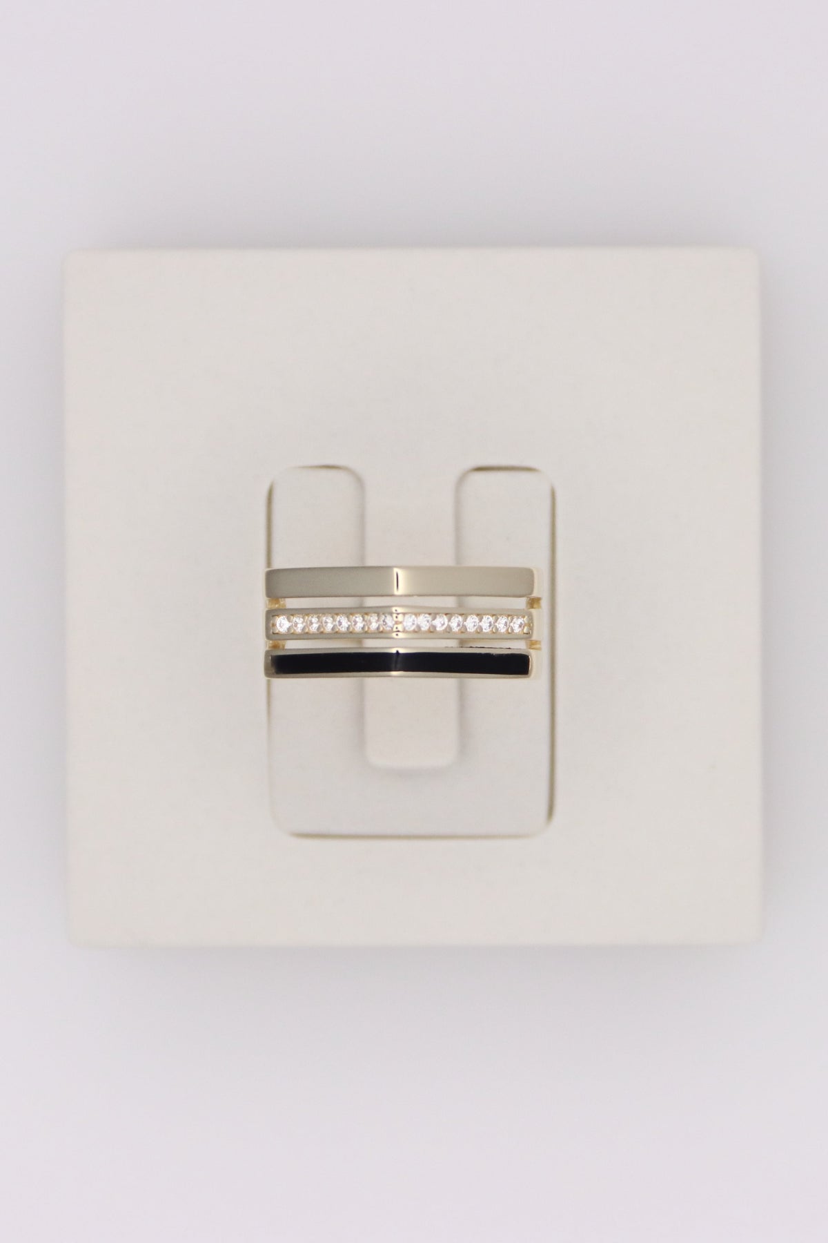 Triple Line Ring