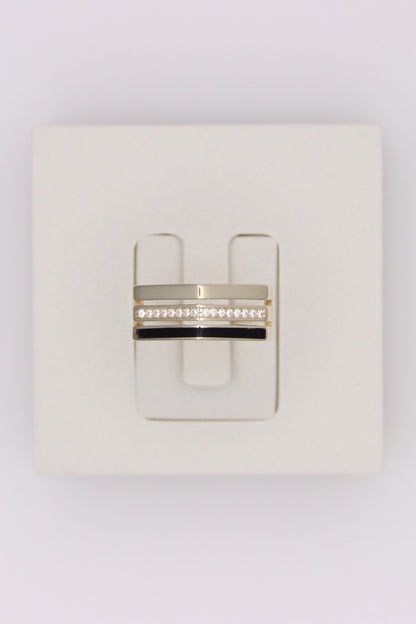Triple Line Ring