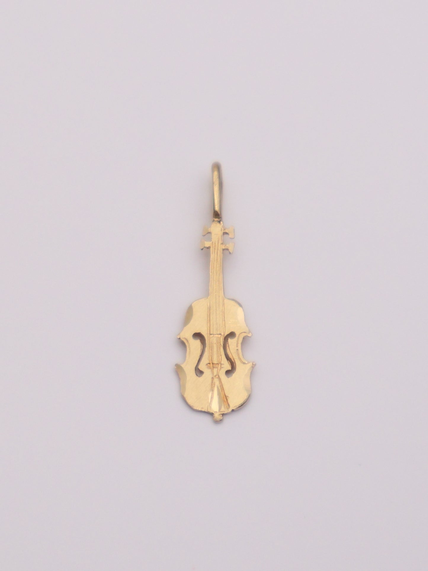 14k Gold Violin Pendant