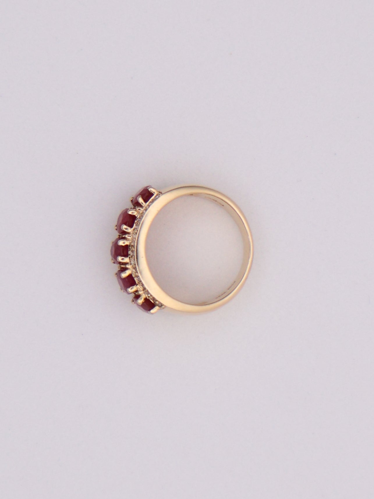 14k Gold Ruby & Diamond Ring
