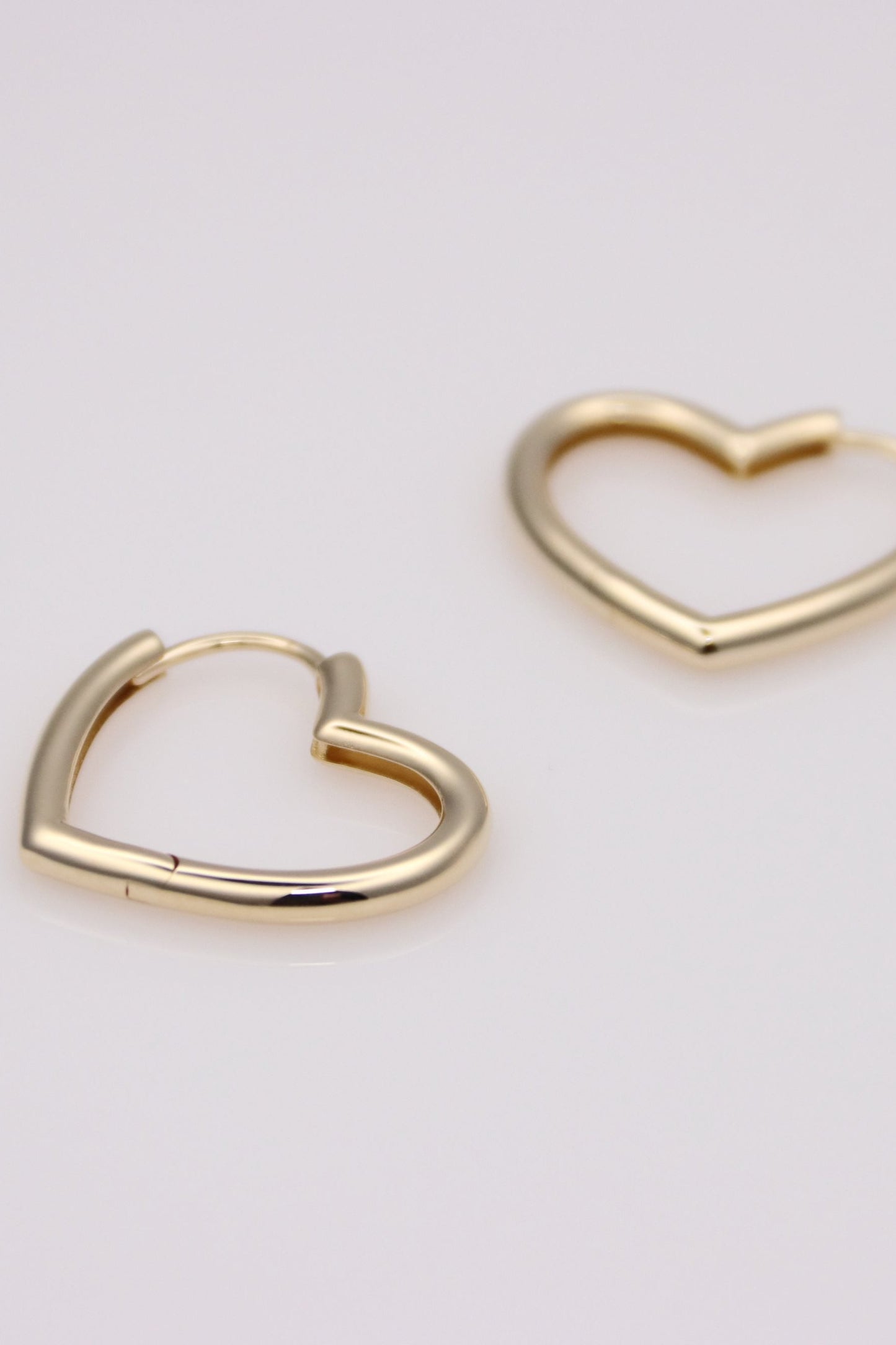 Heart Huggie Earrings