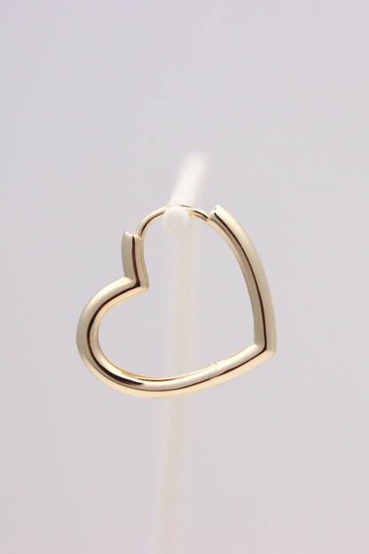Heart Huggie Earrings