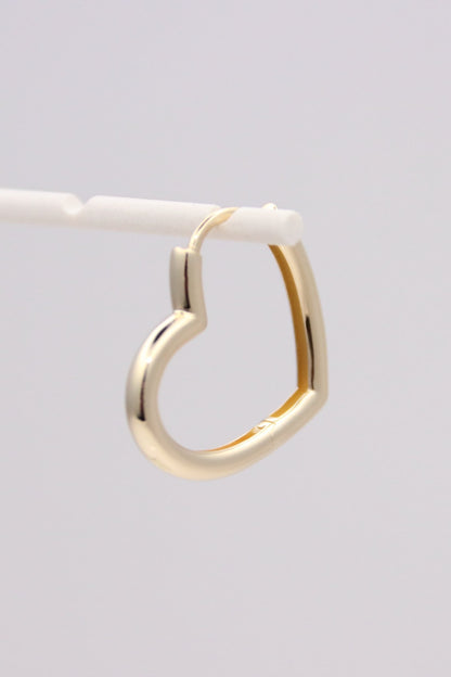 Heart Huggie Earrings