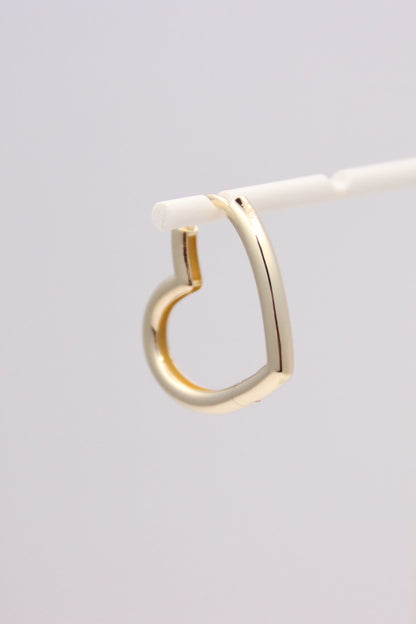 Heart Huggie Earrings
