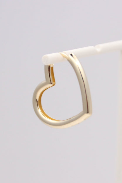 Heart Huggie Earrings