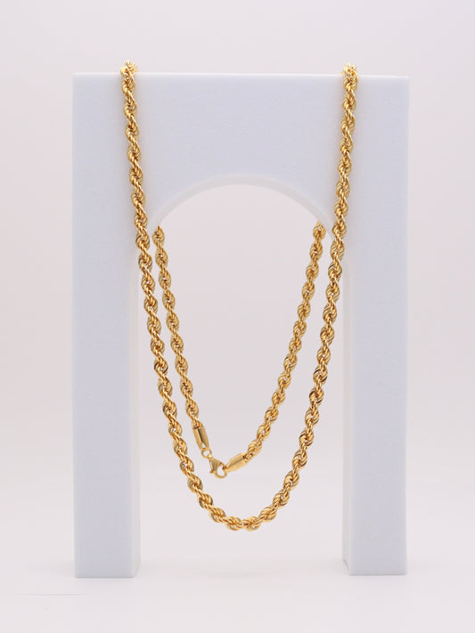 14k Gold Rope Chain 4mm