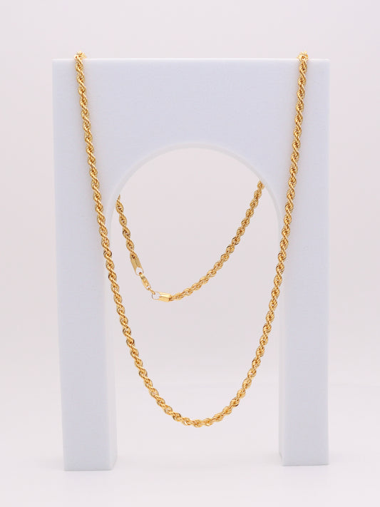 14k Gold Rope Chain 3mm