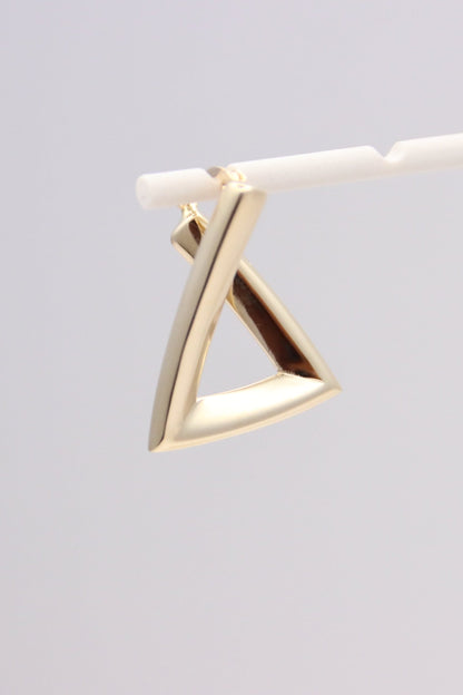 Triangular Hoop Earrings