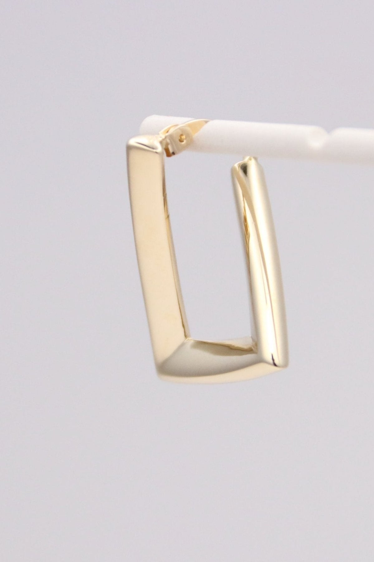 Triangular Hoop Earrings