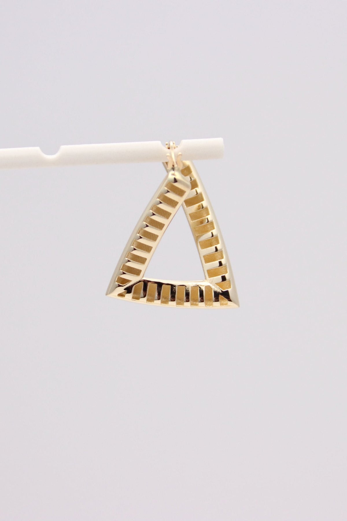 Triangular Hoop Earrings