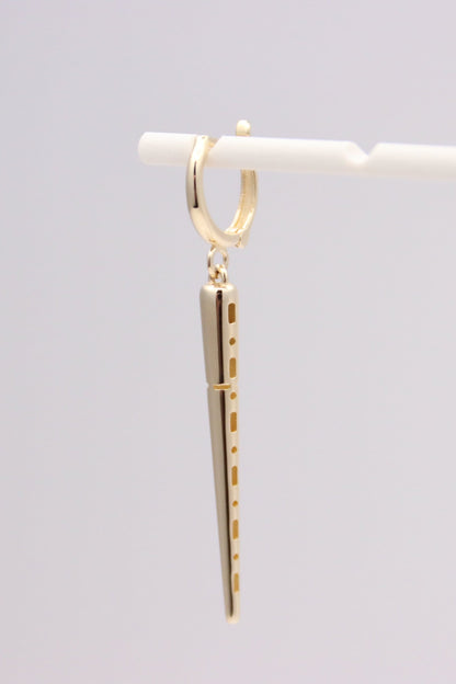 14k Gold Spike Earrings