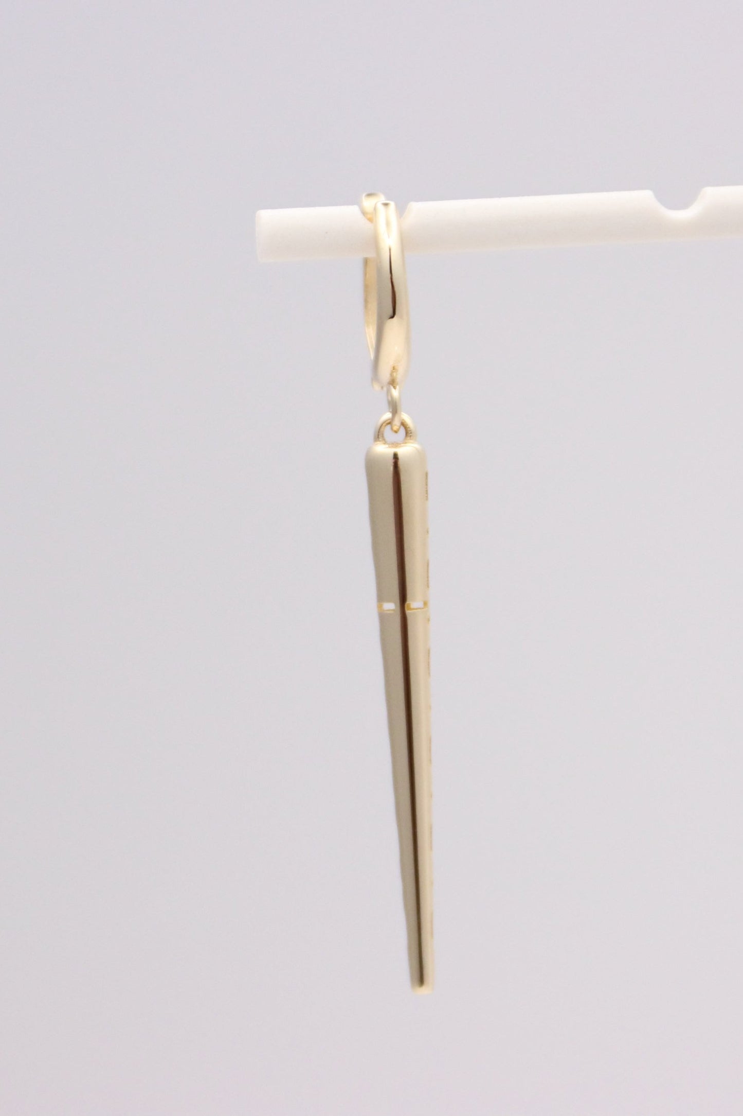 14k Gold Spike Earrings