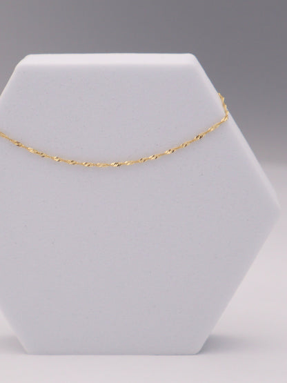 14k Singapore Bracelet