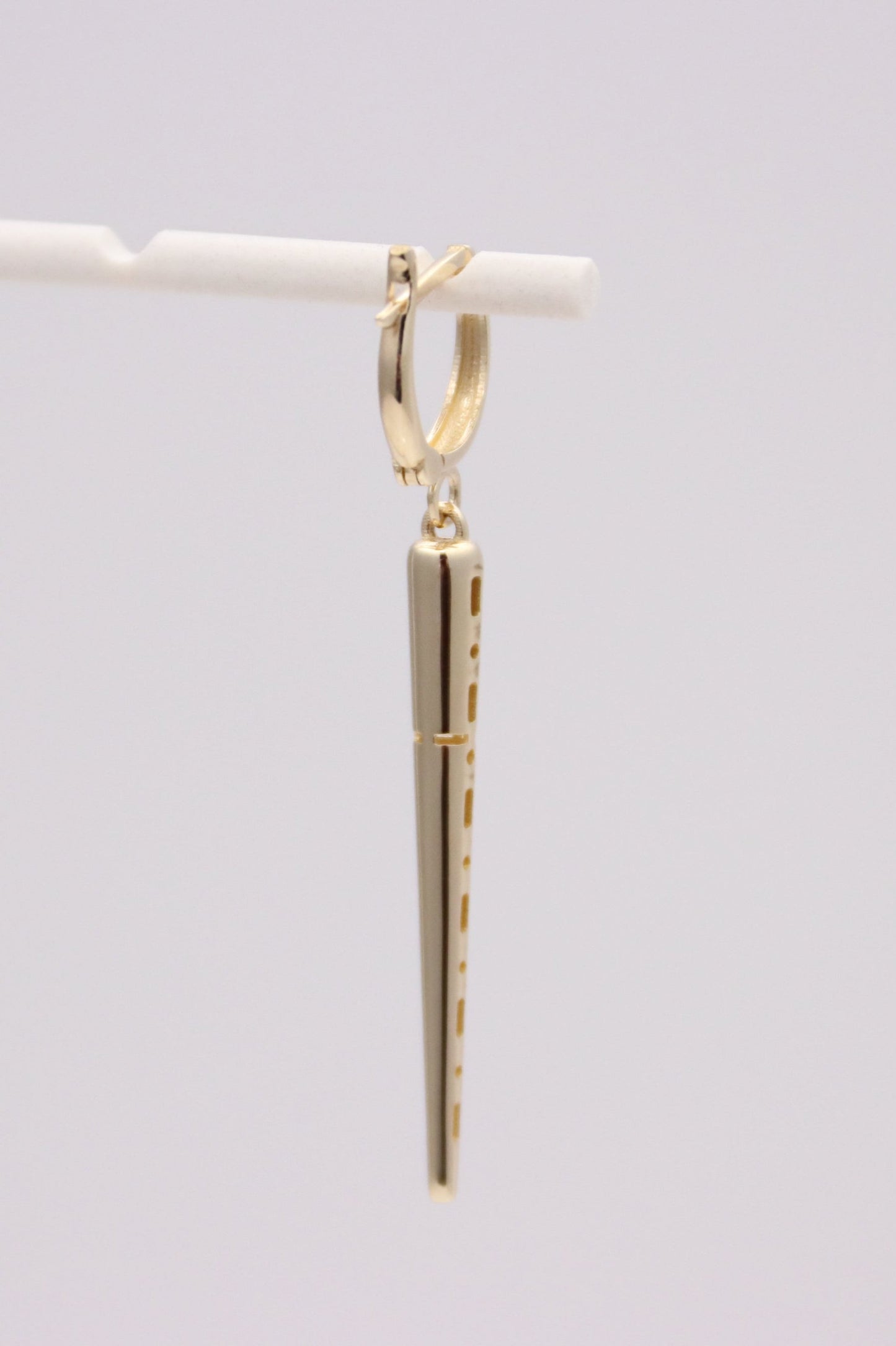 14k Gold Spike Earrings
