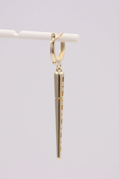 14k Gold Spike Earrings
