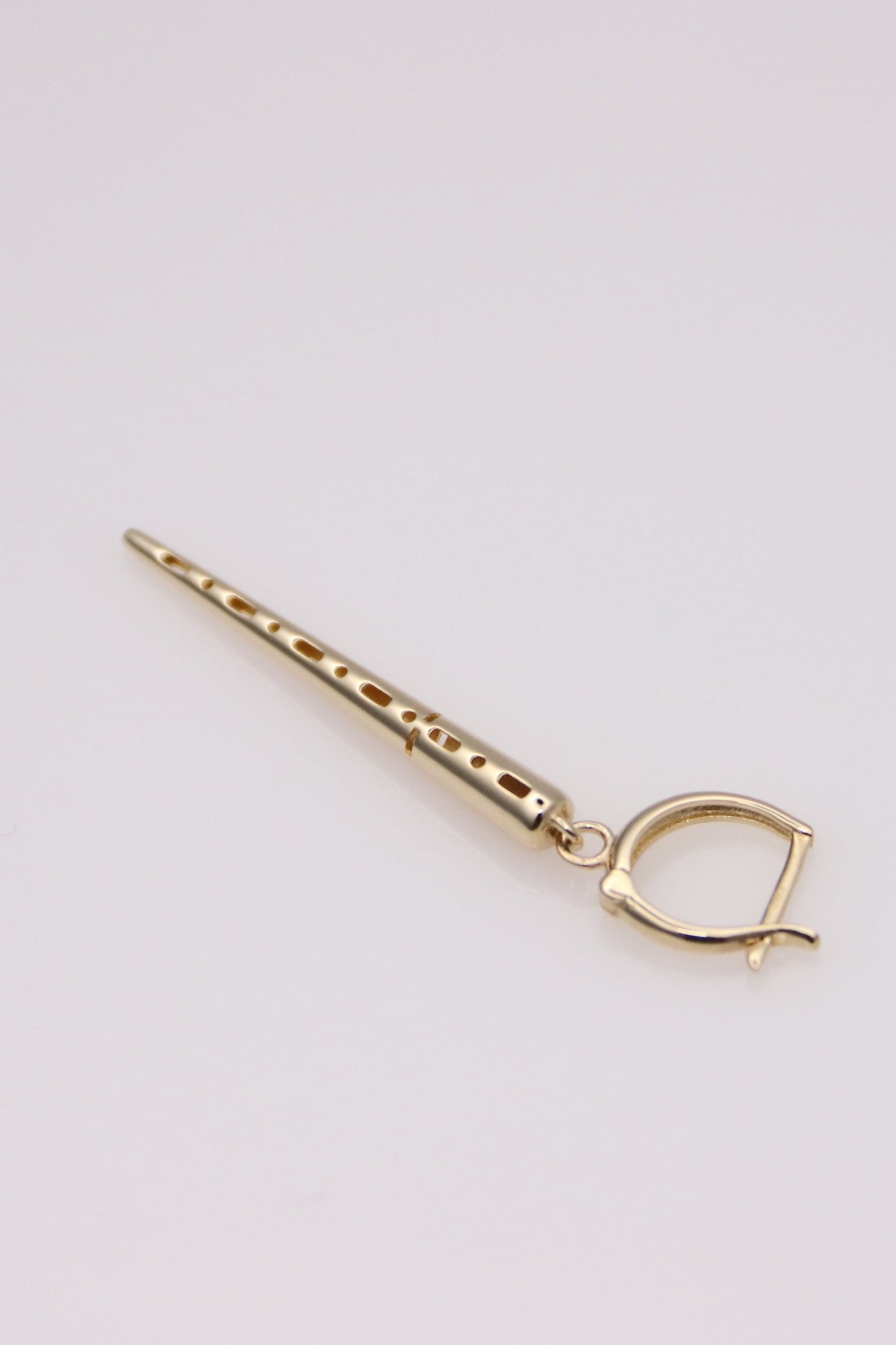 14k Gold Spike Earrings