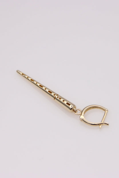 14k Gold Spike Earrings