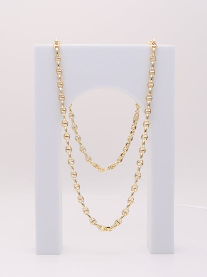 14k Gold Mariners Chain 4.5mm
