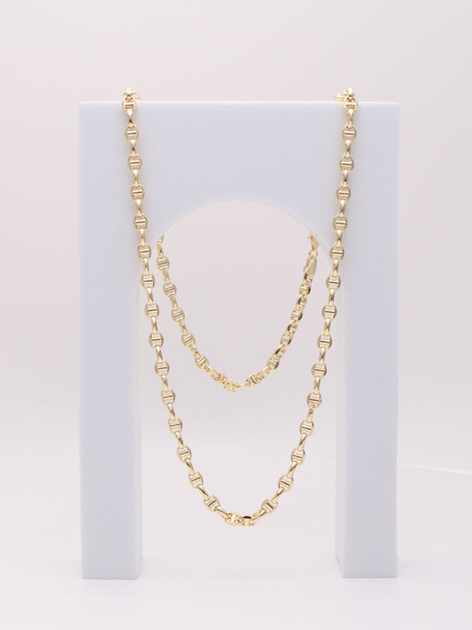 14k Gold Mariners Chain 4.5mm