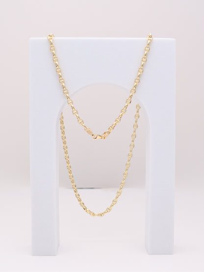 14k Gold Mariners Chain 3.5mm