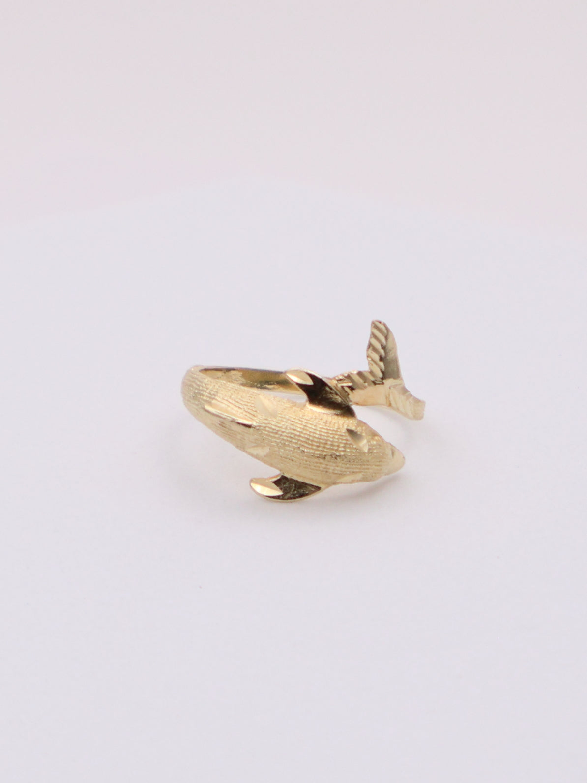 14k Gold Dolphin Ring