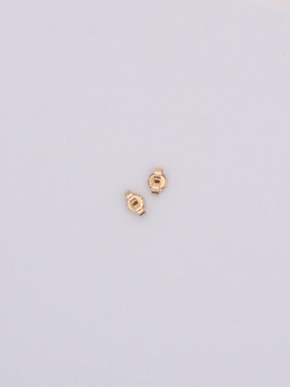 14k Gold Aquamarine & Diamond Earrings