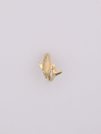 14k Gold Dolphin Ring