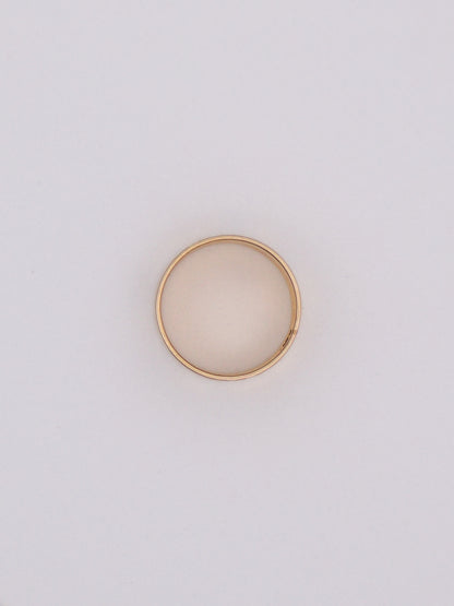 14k Two Tone Flower Band