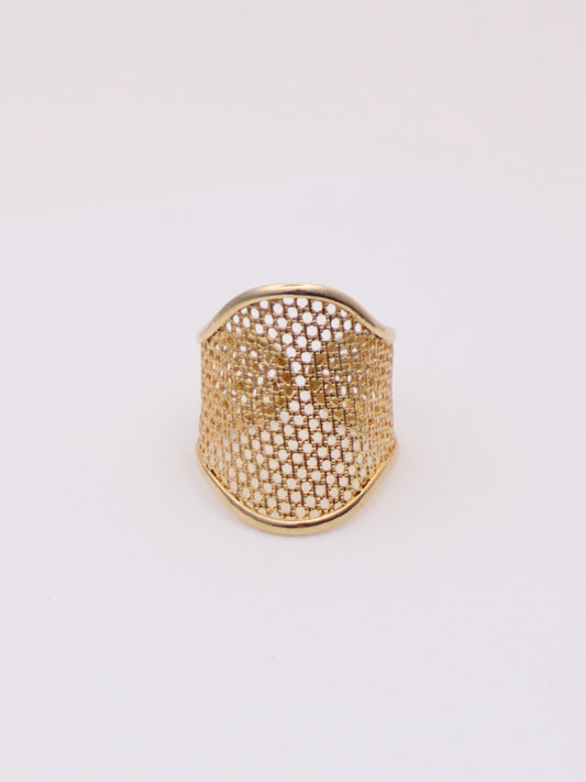 14k Gold Mesh Ring
