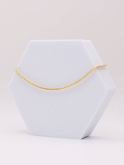 1.5mm Square Rolo Bracelet 8"