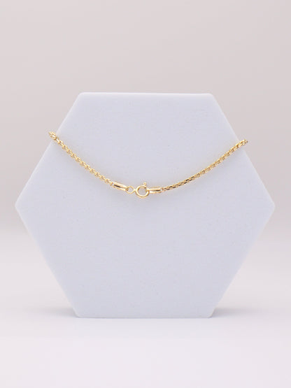 1.5mm Square Rolo Bracelet 8"