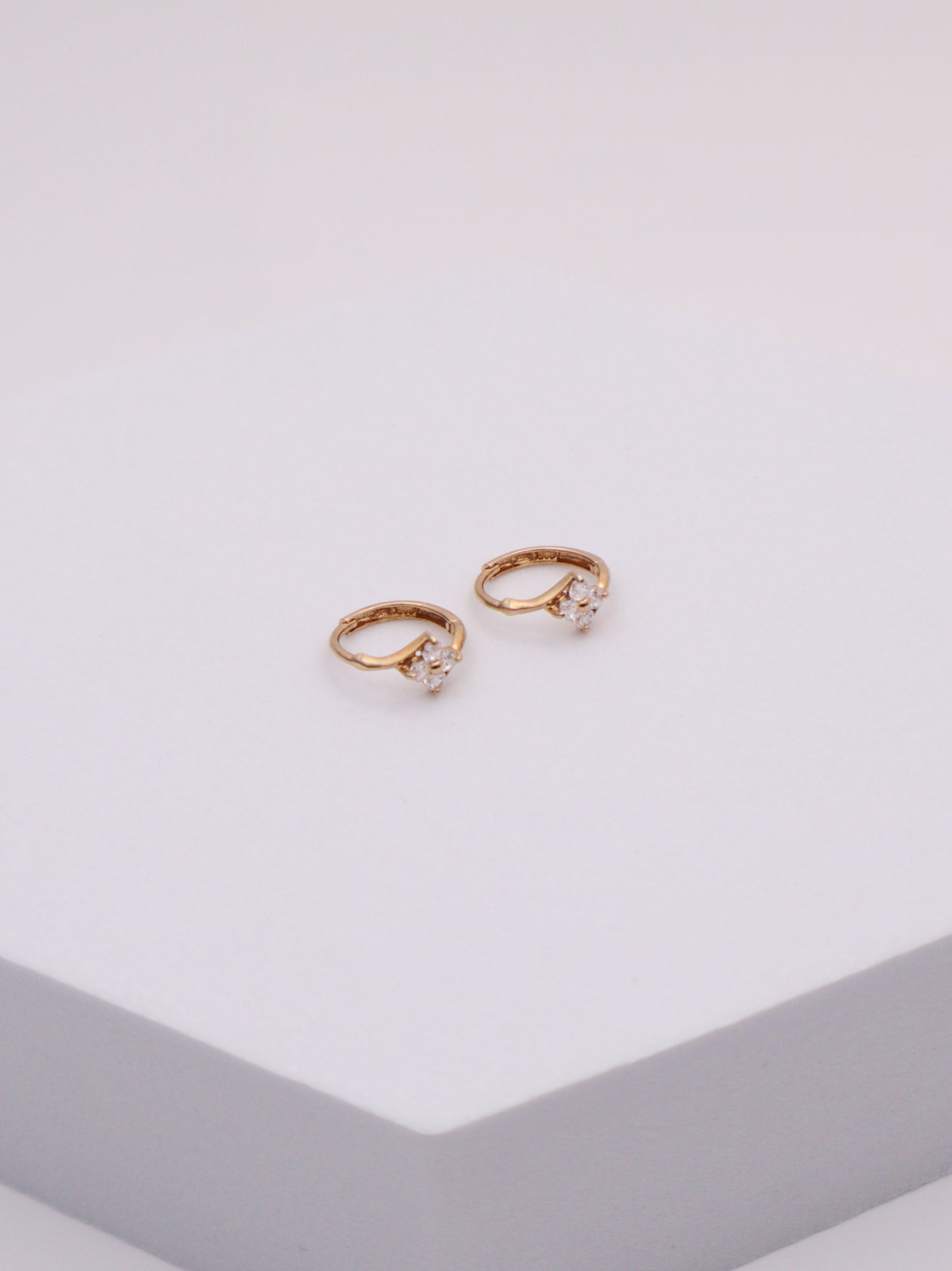 10k Gold Small Flower Hoops
