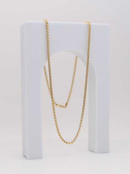 2.5mm Square Rolo Chain 21.5"
