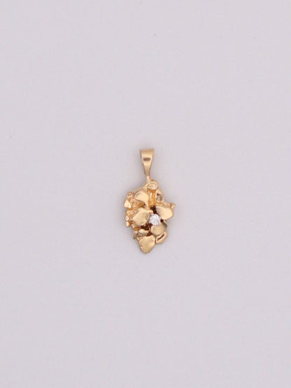 14k Gold Nugget Pendant