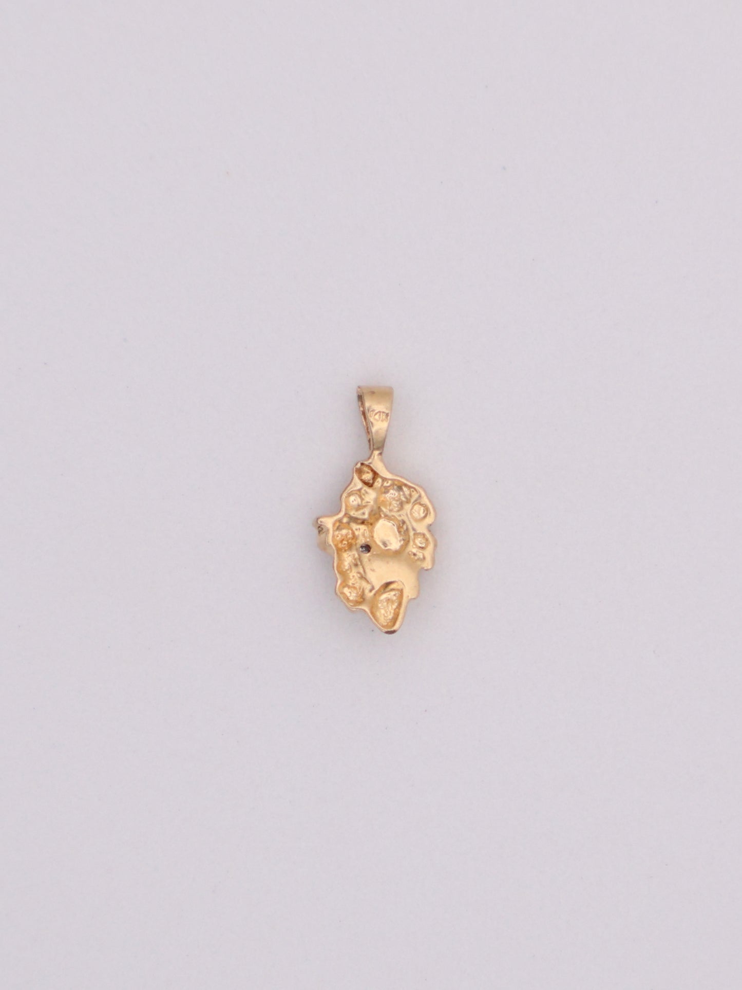 14k Gold Nugget Pendant