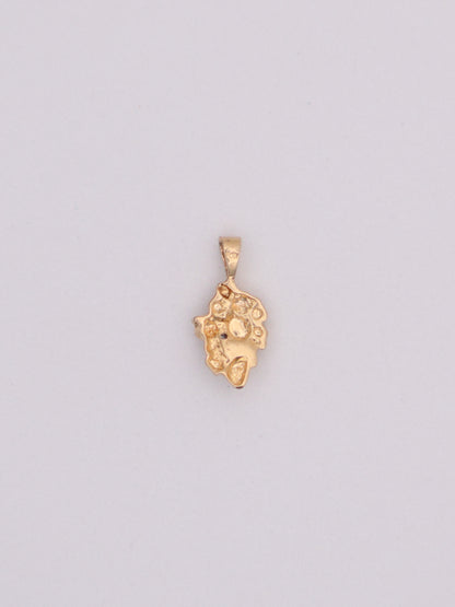14k Gold Nugget Pendant