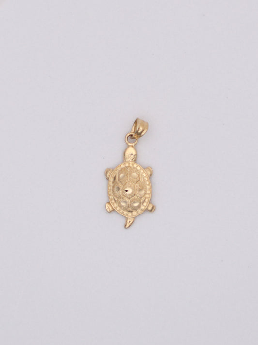 14k Gold Turtle Pendant