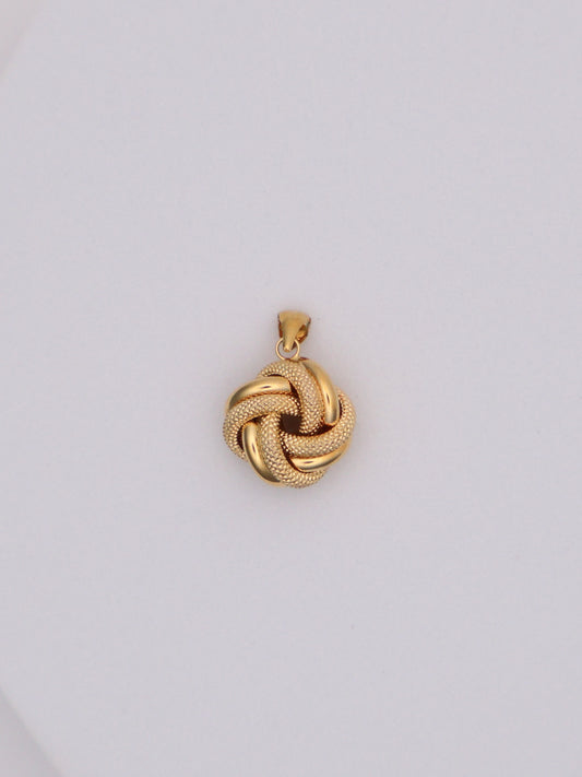 14k Yellow Gold Knot Pendant