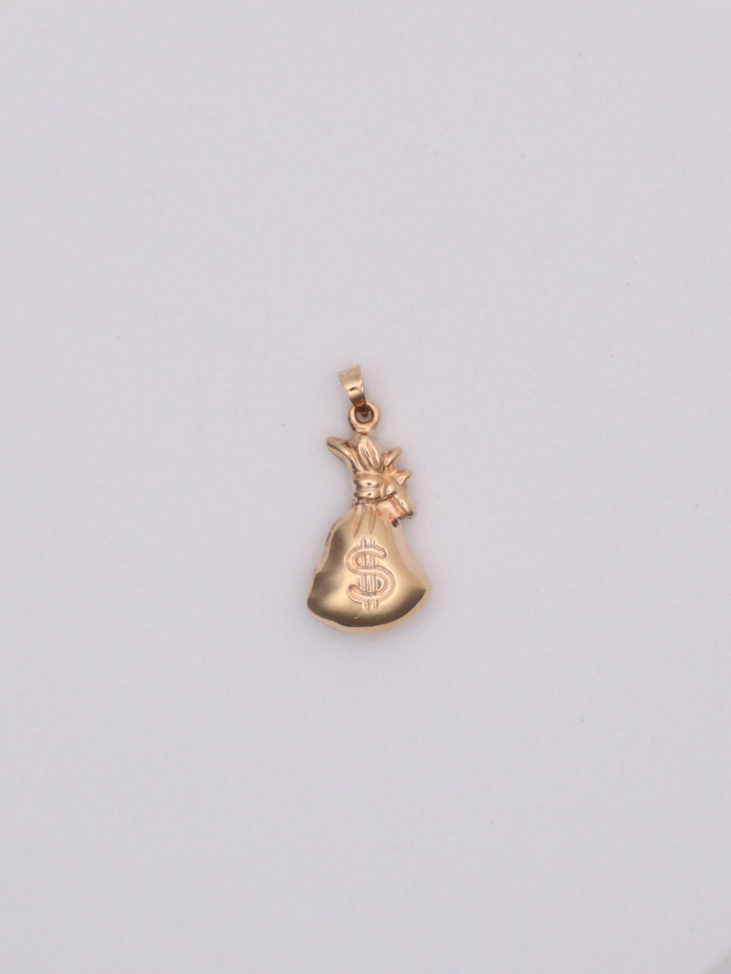 10k Gold Money Bag Pendant