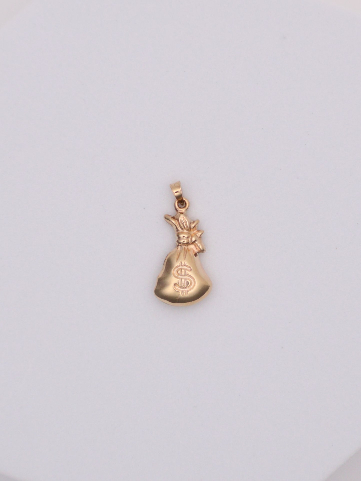 10k Gold Money Bag Pendant