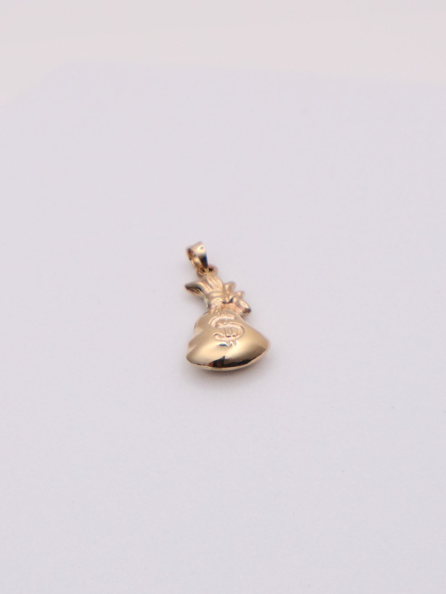 10k Gold Money Bag Pendant